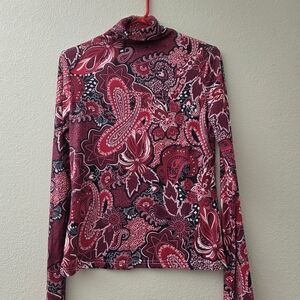 Floral Paisley Long Sleeve Top